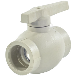Кран шаровой PP-R серый Дн 50 внутренняя пайка VALFEX 10144050Г