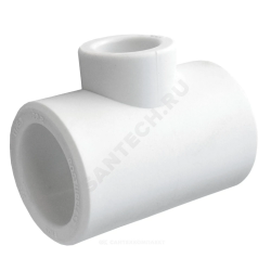 Тройник PP-R переходной белый Дн 50х20х50 внутренняя пайка RTP (РосТурПласт) 10774