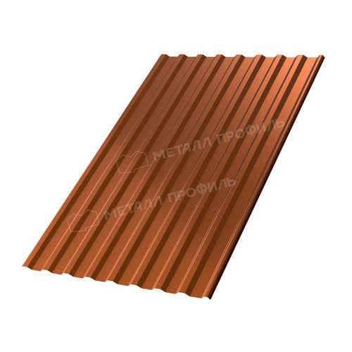 Профлист МЕТАЛЛ ПРОФИЛЬ МП-20x1100-R (AGNETA_Д-03-Copper-0,5)