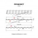 Профлист МЕТАЛЛ ПРОФИЛЬ МП-20x1100-R (ECOSTEEL-01-Кирпич-0,5)