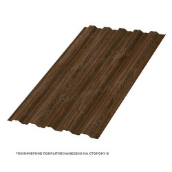 Профлист МЕТАЛЛ ПРОФИЛЬ НС-35x1000-A (ECOSTEEL_MA-01-МореныйДуб-0,5)