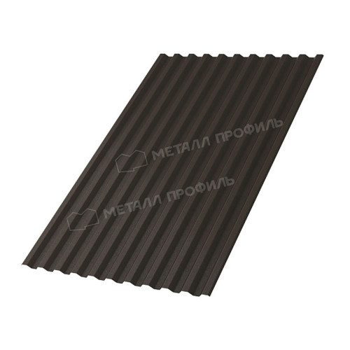 Профлист МЕТАЛЛ ПРОФИЛЬ С-21х1000-A (VALORI-20-DarkBrown-0,5)