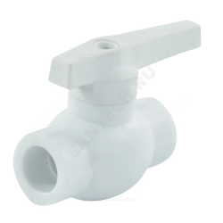 Кран шаровой PP-R белый Дн 63 внутренняя пайка VALFEX 10144063