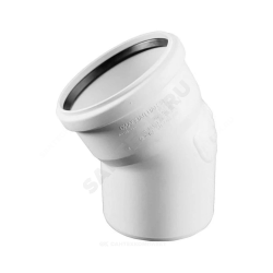 Отвод PP-H бесшумный белый RAUPIANO PLUS Дн 160х45гр б/нап в/к Rehau 11240281001