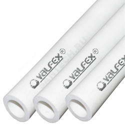 Труба PP-R белая Дн 125х20,8 Ру20 SDR6 L=4м VALFEX 10102125