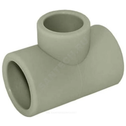 Тройник PP-R переходной серый Дн 110х90х110 внутренняя пайка VALFEX 10109010Г
