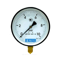 Манометр ДМ02-160 радиальный Дк160мм 0-16 бар кл.1,5 G1/2