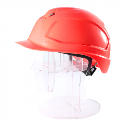Каска UVEX ФЕОС B-WR 9772 330 с храповиком красная