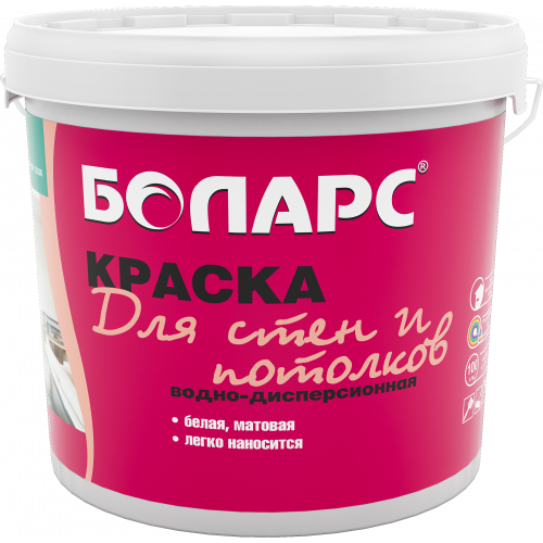 Краска водно-дисперсионная ДЛЯ СТЕН И ПОТОЛКОВ