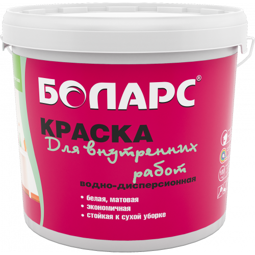 Краска водно-дисперсионная ИНТЕРЬЕРНАЯ ДЛЯ ВНУТРЕННИХ РАБОТ