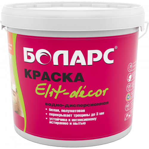 Краска водно-дисперсионная ELIT-DECOR СВЕРХЭЛАСТИЧНАЯ