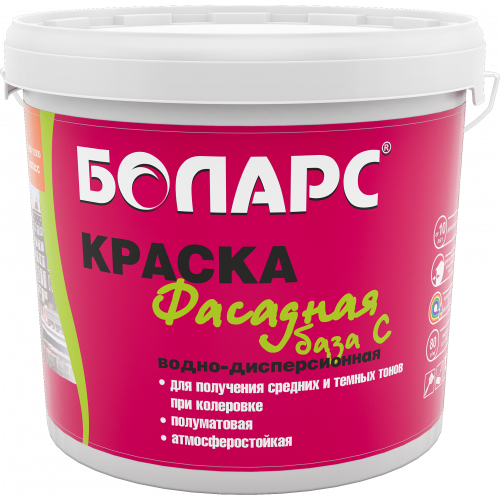 Краска водно-дисперсионная ФАСАДНАЯ БАЗА С